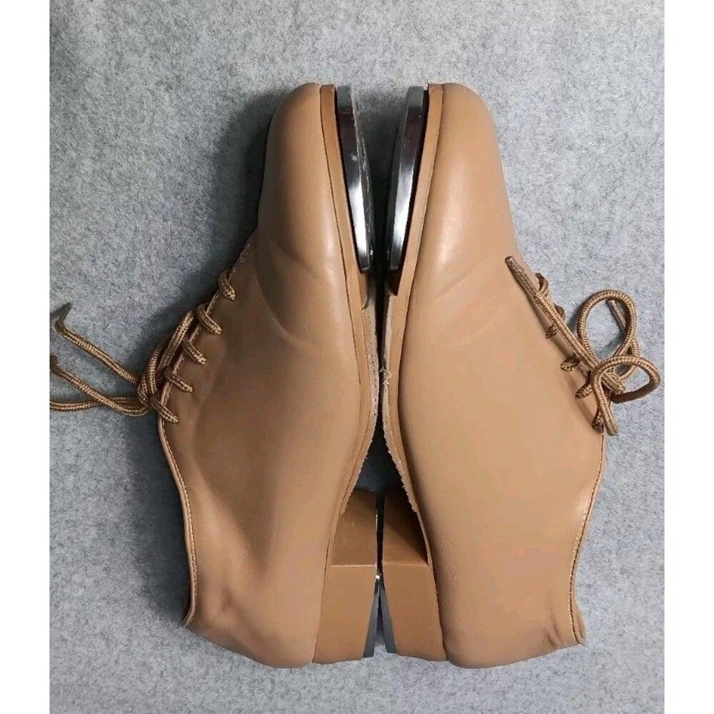Dance Class Rhythm Tones Tap Dance Shoes Womens Size 9.5 Khaki Musical Footwear - Picture 9 of 11